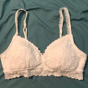 Barely worn white lace Aerie bralette